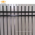 Modern decorative Powder coated black 6ft steel fence